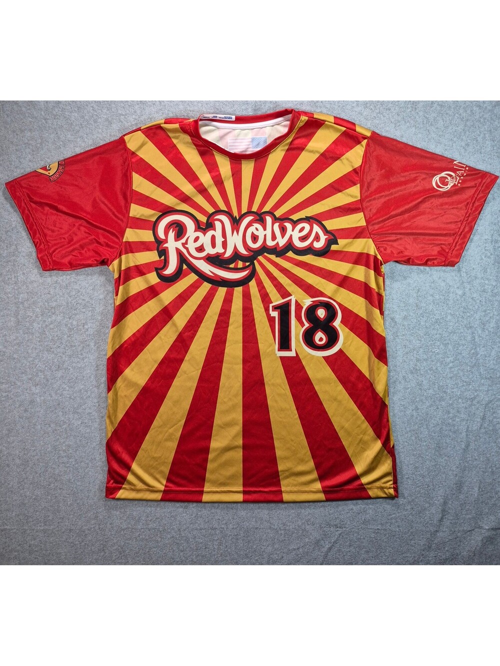 Red Wolves #18 Champro Jersey Large Local Motive Brewing Made in USA